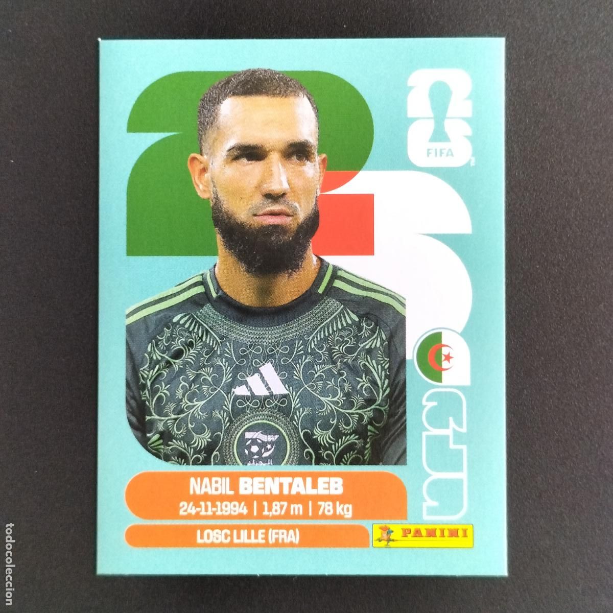 &Aacute;lbum de f&uacute;tbol completo: ALG 12 NABIL BENTALEB ARGELIA CROMOS STICKER MUNDIAL 26 2026 FIFA WORLD CUP PANINI