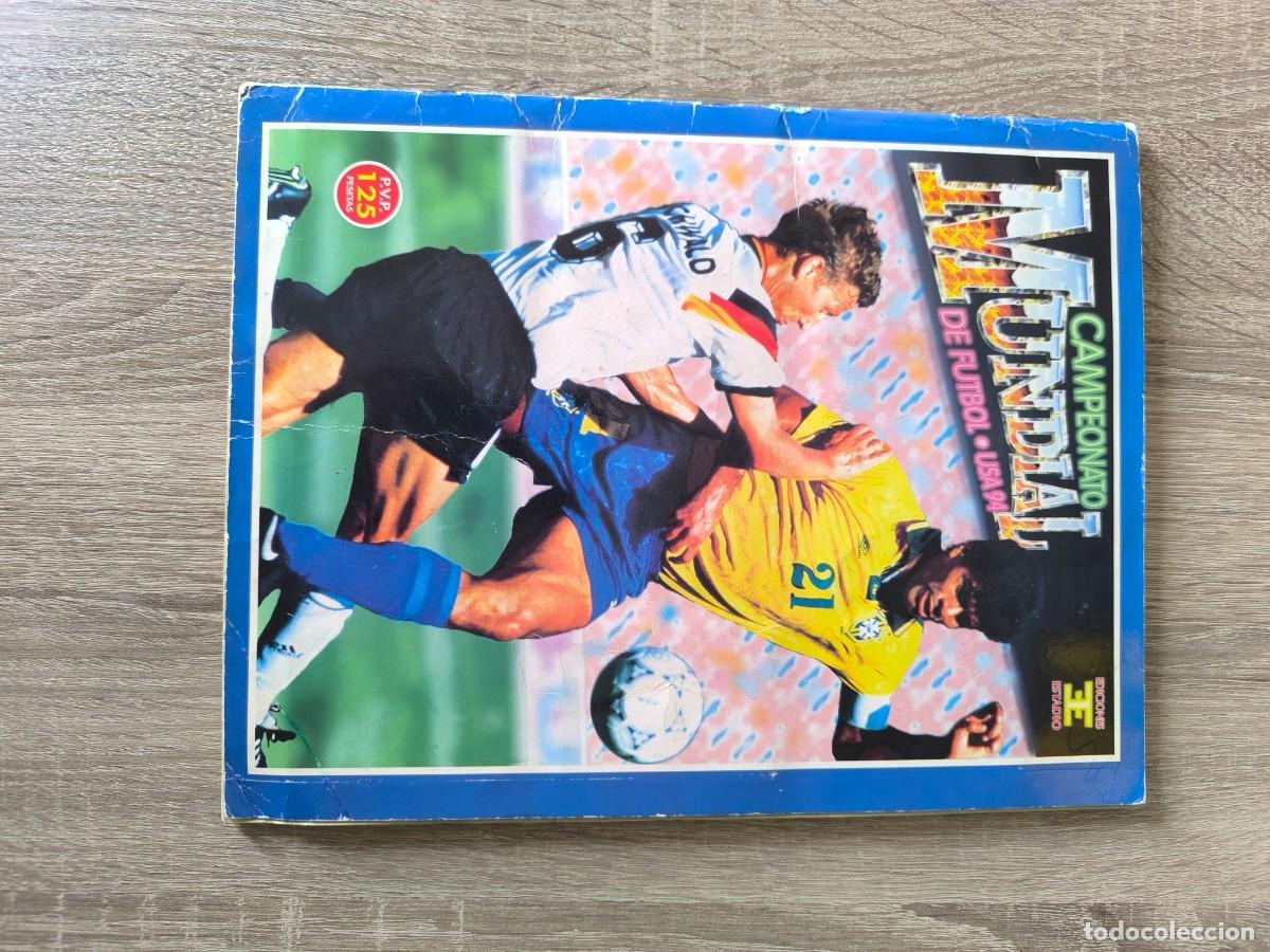 &Aacute;lbum di calcio completo: ​&Aacute;lbum &rdquo;Campeonato Mundial de F&uacute;tbol USA 94&rdquo; (Ediciones Estadio) - Completo - Gran conservaci&oacute;n