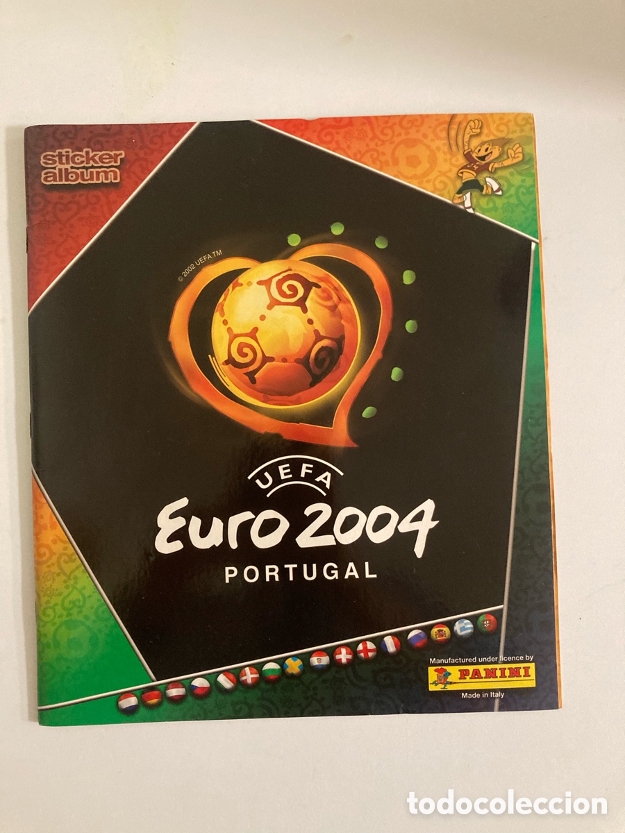 &Aacute;lbum de f&uacute;tbol completo: Album completo futbol Euro Portugal 2004-Eurocopa 2004-Panini-buen estado.
