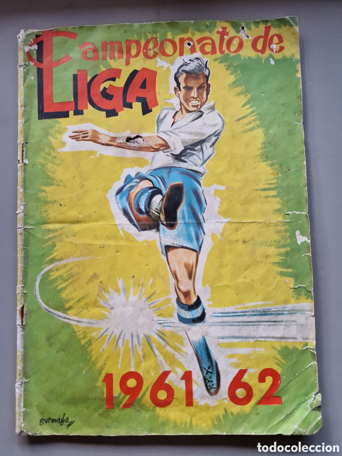 &Aacute;lbum de f&uacute;tbol completo: ALBUM COMPLETO LIGA 61 62 1961 1962 DISGRA FHER DI STEFANO KUBALA