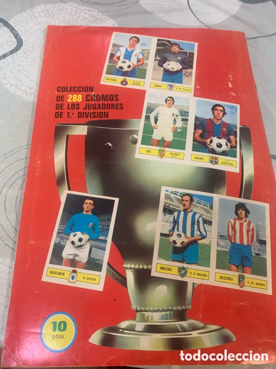 &Aacute;lbum de f&uacute;tbol completo: Este 73-74 completo cromos buen estado