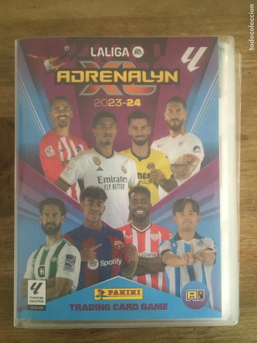 &Aacute;lbum de f&uacute;tbol completo: adrenalyn 2023 2024 23 24 album con 642 cromos incluidos 5 lamine yamal y messi cristiano card unica