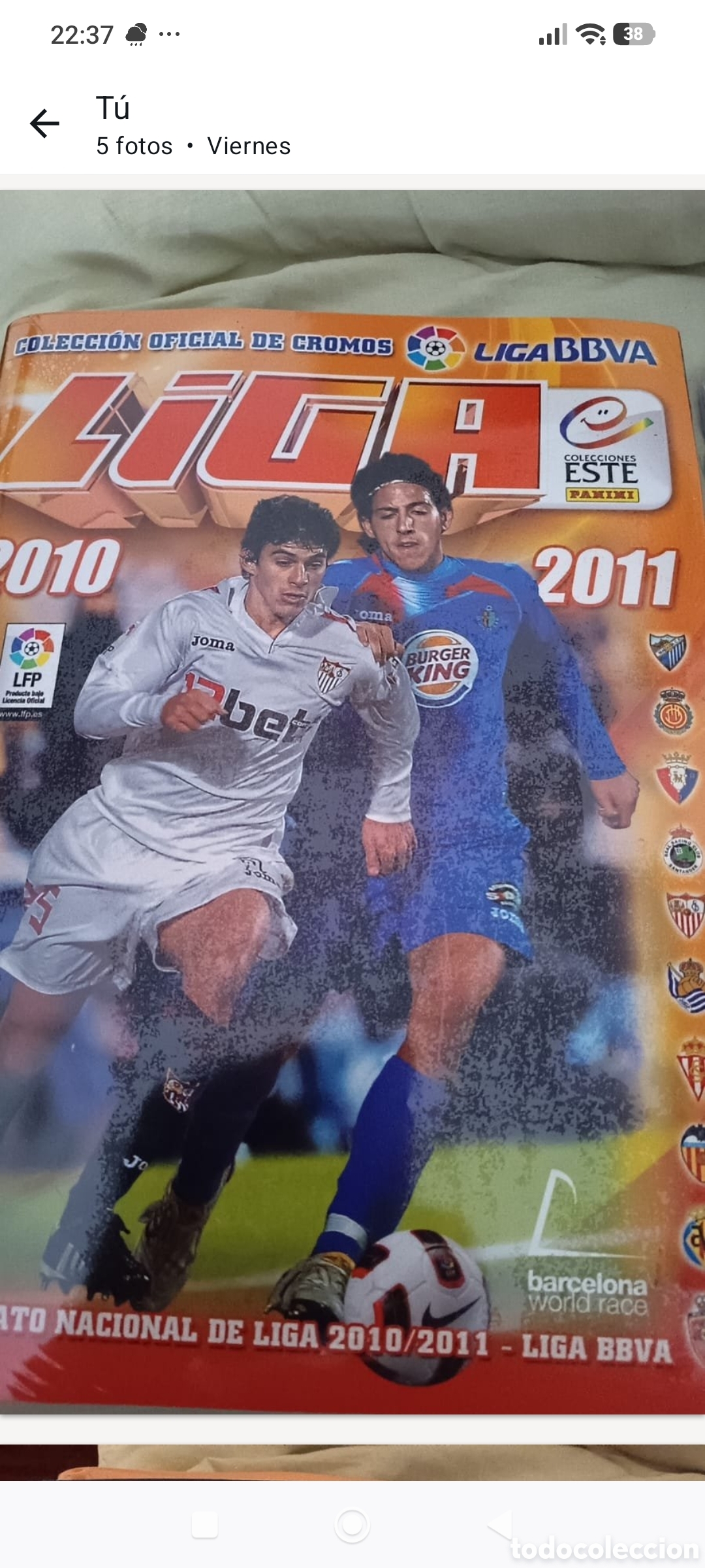 &Aacute;lbum de f&uacute;tbol completo: Colecci&oacute;n de ediciones este 10/11