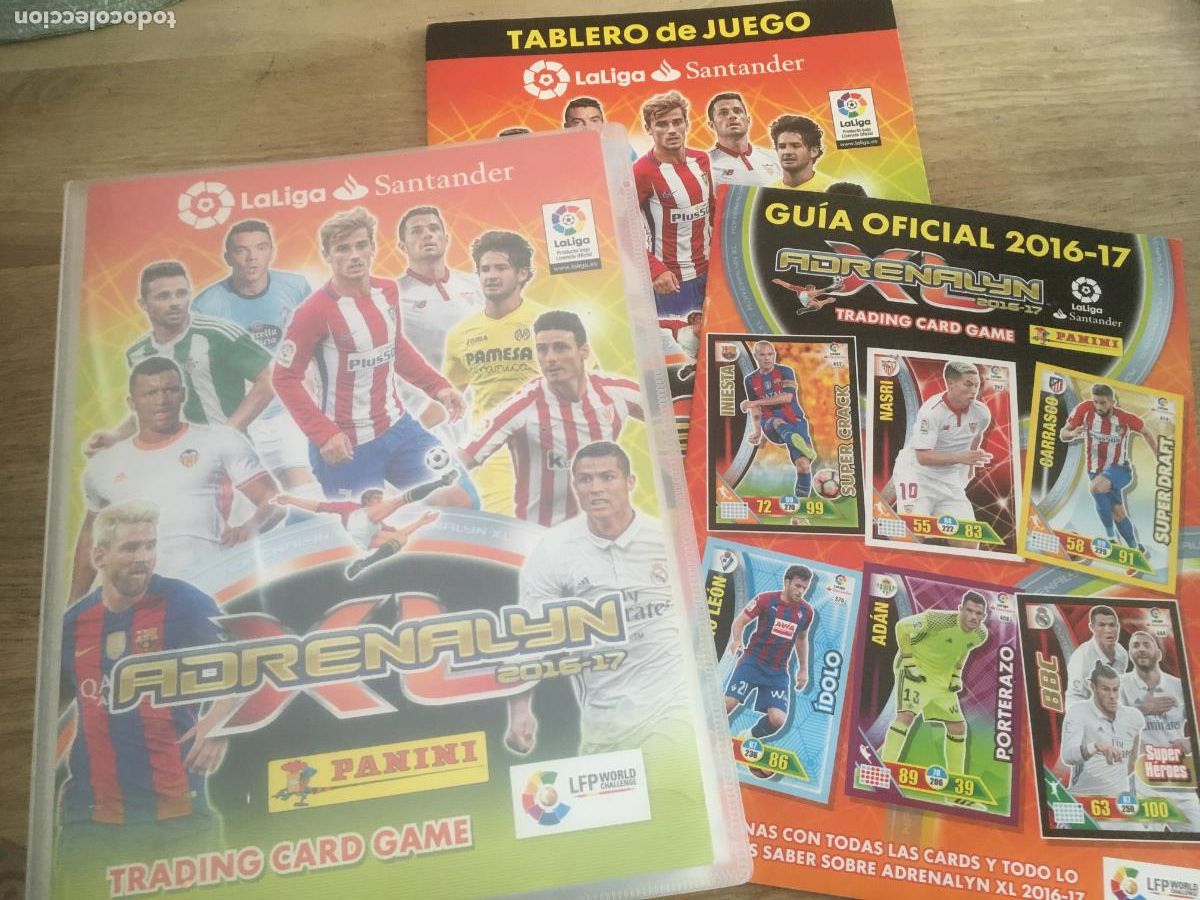 &Aacute;lbum de f&uacute;tbol completo: adrenalyn liga 2016 2017 16 17 album cromos con 567 cromos messi cristiano ronaldo
