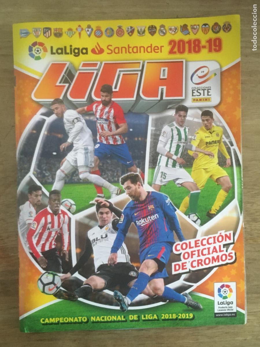 Album de football complet: liga 2018 2019 18 19 ediciones este album de cromos con 607 cromos messi perfecto estado
