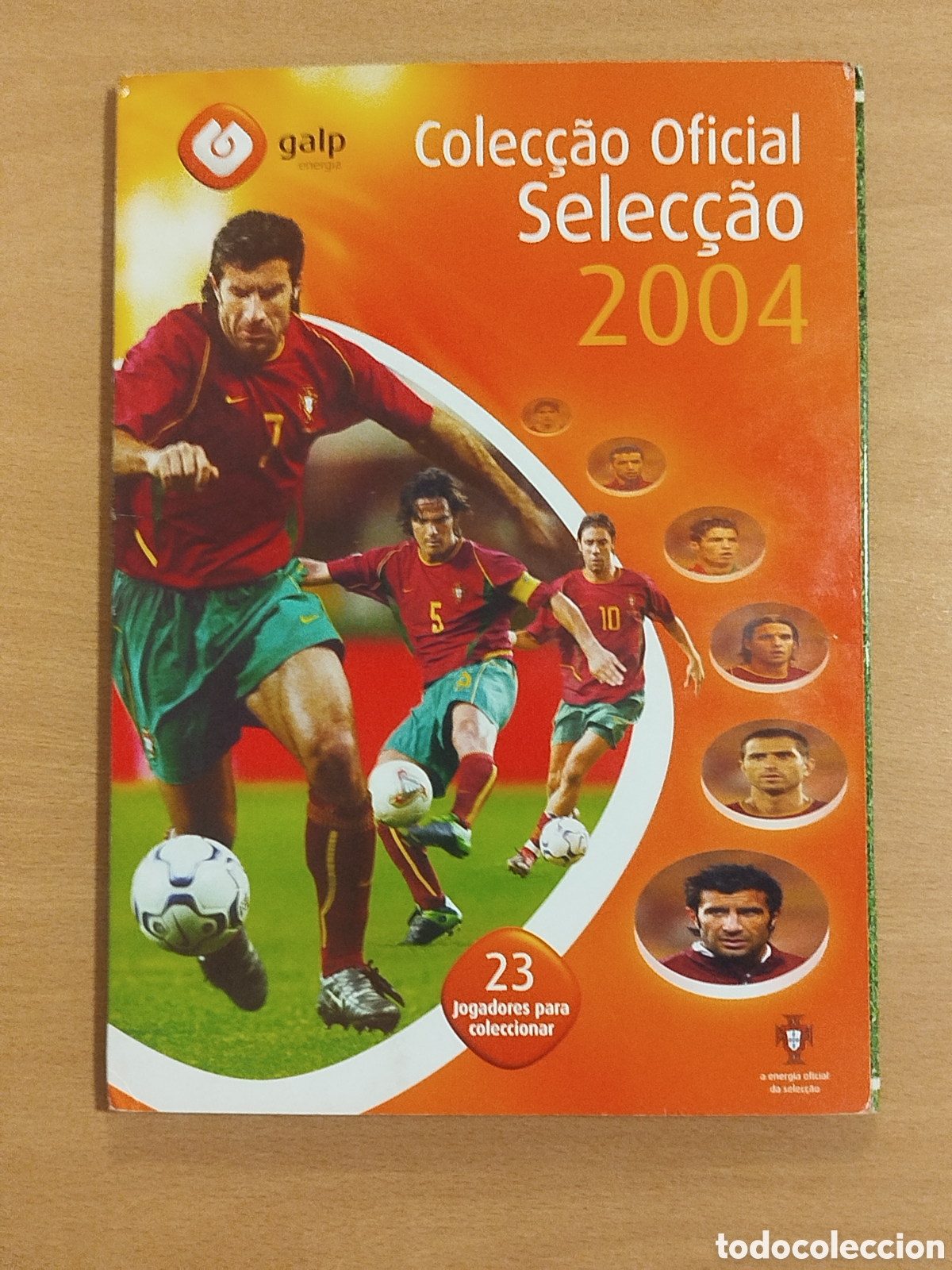 &Aacute;lbum de f&uacute;tbol completo: 2004 ROOKIE CRISTIANO RONALDO ALBUM COMPLETO EURO CROMOS TAZOS FIGO GALP PORTUGAL