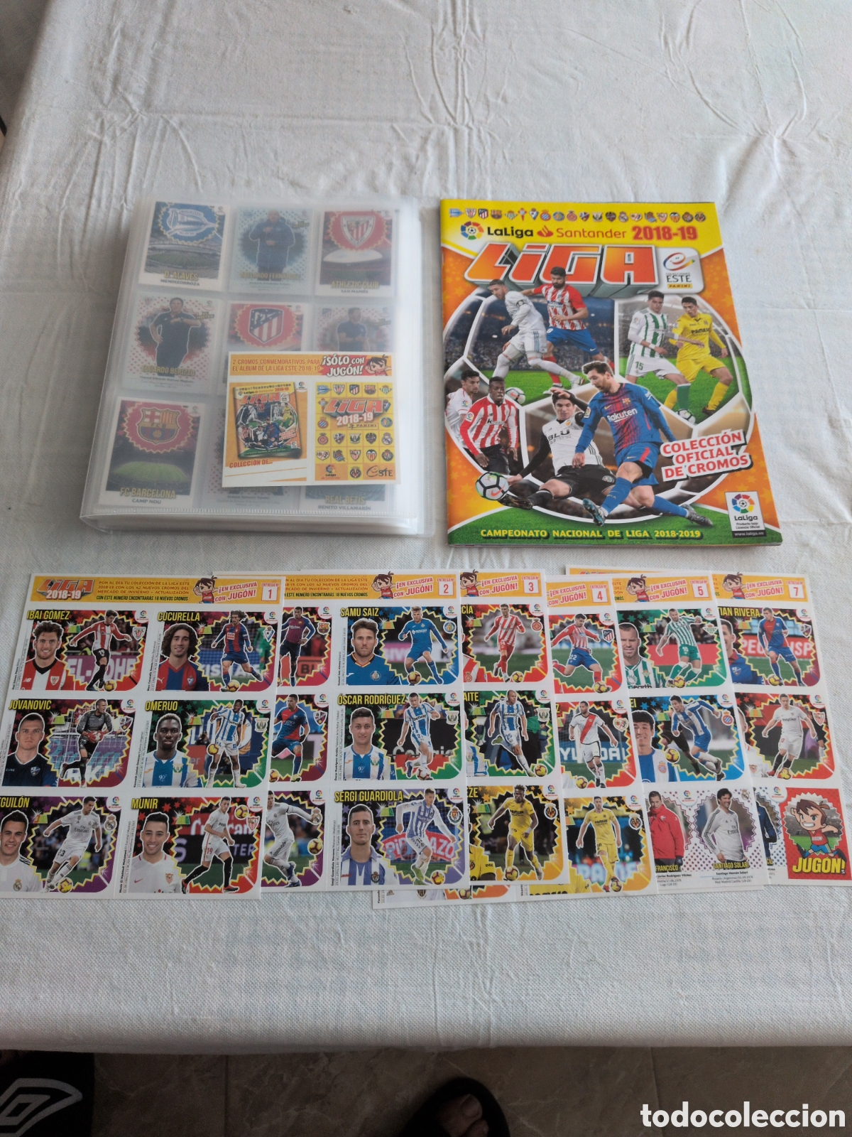 Album de football complet: Coleccion Completa Liga Este 2018 19 Album Plancha + Mercado Invierno + Cromos Conmemo. SIN PEGAR