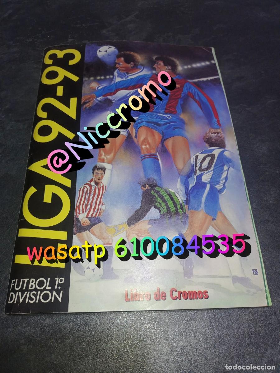 &Aacute;lbum de f&uacute;tbol completo: album este 92 93 liga de futbol completo 1 por hueco + mas 87 cromos en muy buen estado 1992 1993