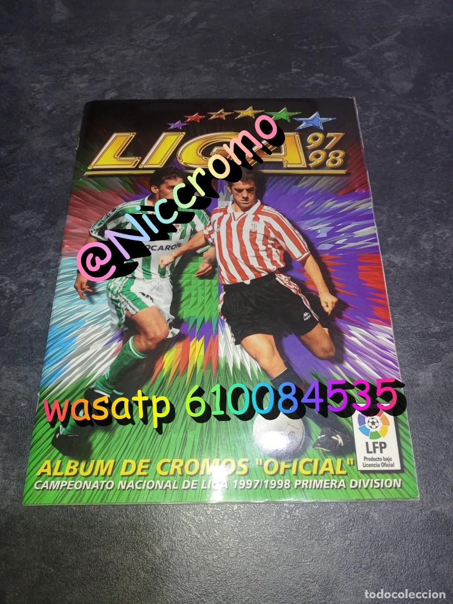 &Aacute;lbum de f&uacute;tbol completo: album este 97 98 liga de futbol completo 1 por hueco + mas 216 cromos en muy buen estado 1997 1998