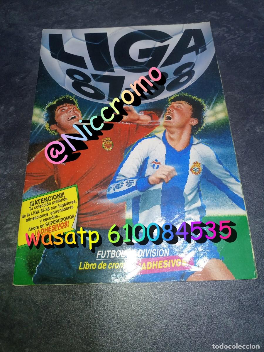 &Aacute;lbum de f&uacute;tbol completo: album este 87 88 liga de futbol completo 1 por hueco + mas 13 cromos en muy buen estado 1987 1988