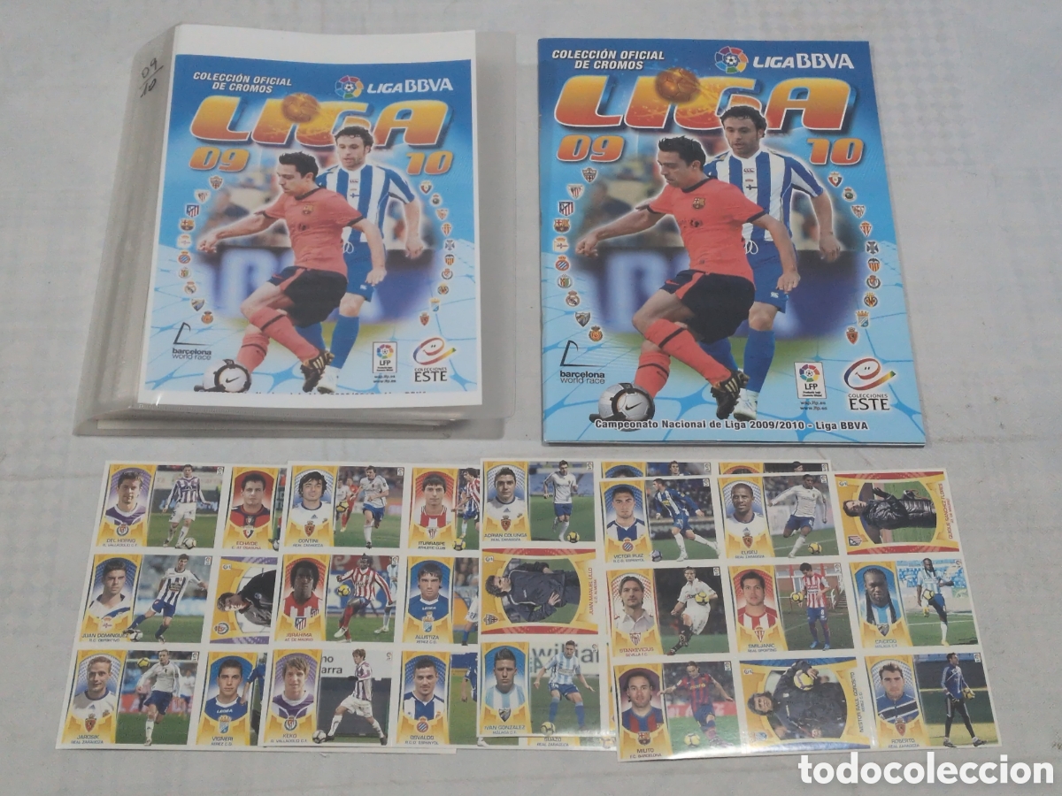 &Aacute;lbum de f&uacute;tbol completo: COLECCI&Oacute;N COMPLETA SIN PEGAR LIGA 09/10. COLECCIONES ESTE. EXCELENTE ESTADO