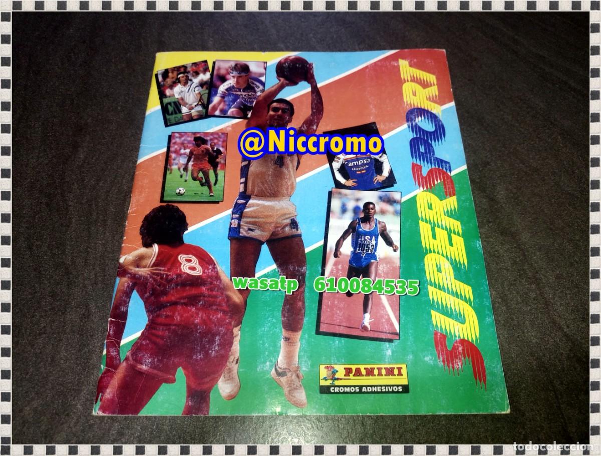 &Aacute;lbum de f&uacute;tbol completo: album supersport 1987 ed panini completo senna jordan maradona etc niccromo