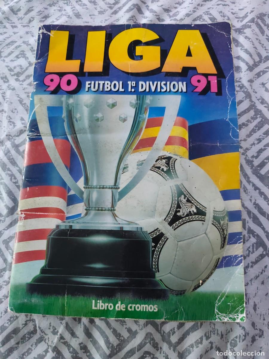 &Aacute;lbum de f&uacute;tbol completo: &Aacute;lbum Liga 90-91 - 1990-1991 - Ediciones Este - Completo