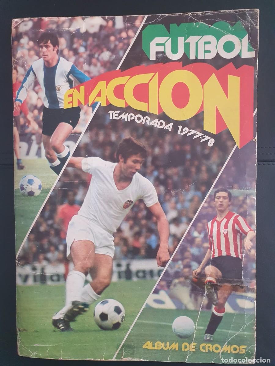 &Aacute;lbum de f&uacute;tbol completo: ALBUM COMPLETO LIGA 1977 1978 FUTBOL EN ACCION EDITORIAL PACOSA DOS