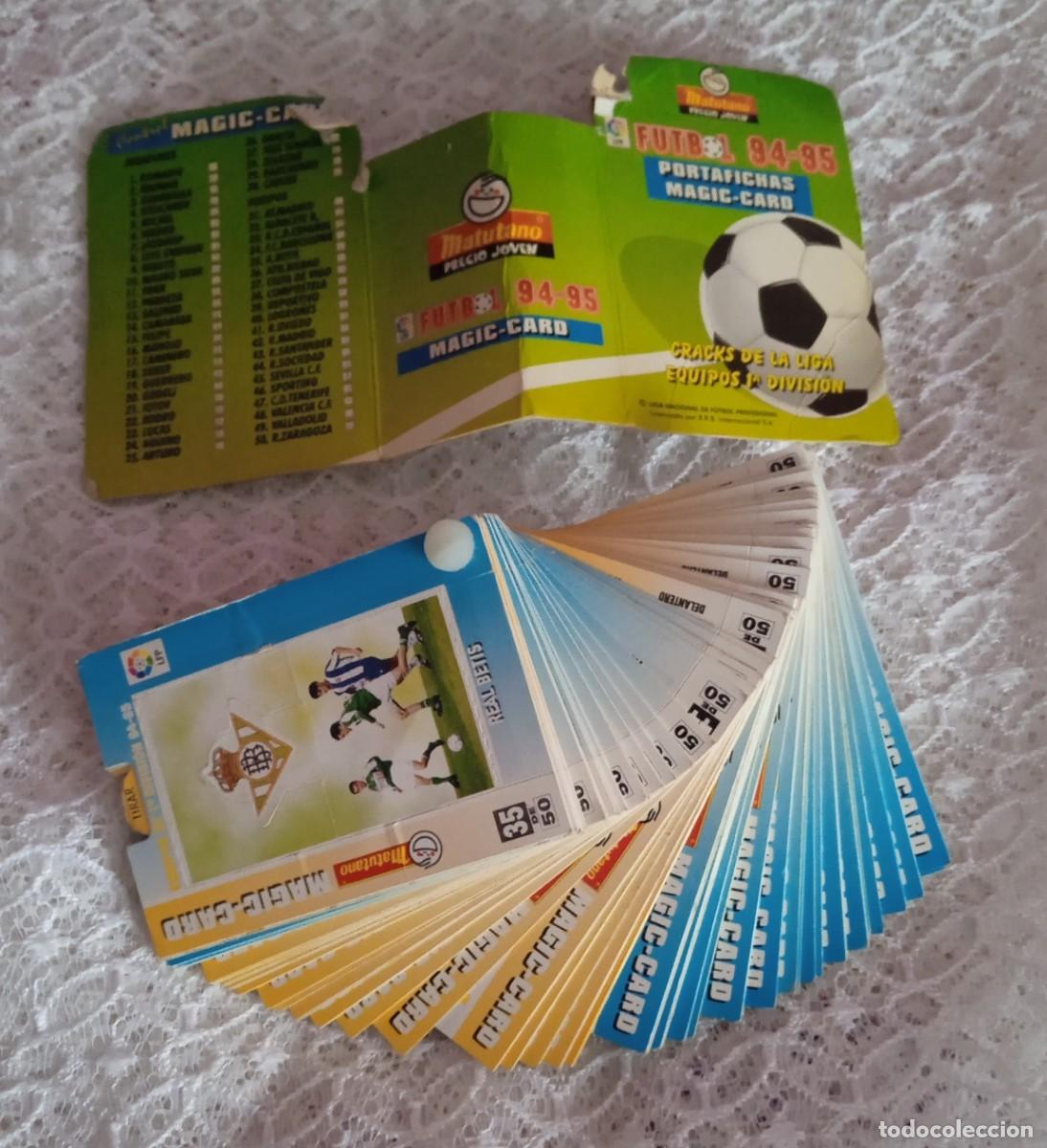 &Aacute;lbum de f&uacute;tbol completo: PORTAFICHAS MAGIC CARDS &middot; FUTBOL 94-95 &middot; MATUTANO