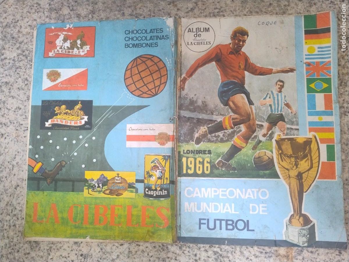 &Aacute;lbum de f&uacute;tbol completo: ALBUM CAMPEONATO MUNDIAL DE FUTBOL LONDRES 1966.CHOCOLATE LA CIBELES.LEER DESCRIPCION