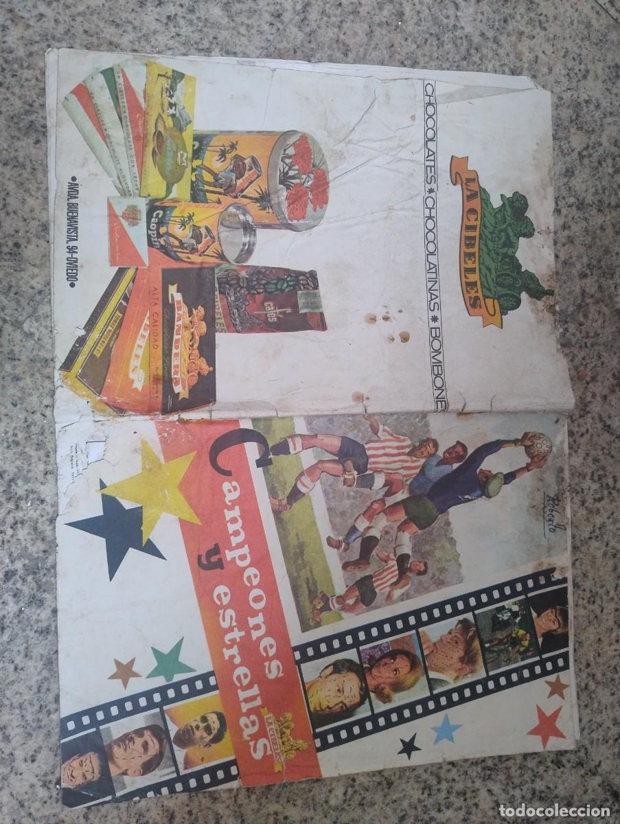 &Aacute;lbum de f&uacute;tbol completo: ALBUM DE CROMOS CAMPEONES Y ESTRELLAS/CHOCOLATES LA CIBELES CON 92 CROMOS