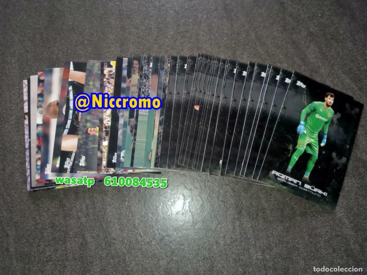&Aacute;lbum de f&uacute;tbol completo: topps 2019 Borussia Dortmund con erling haaland completa 50 tarjetas niccromo