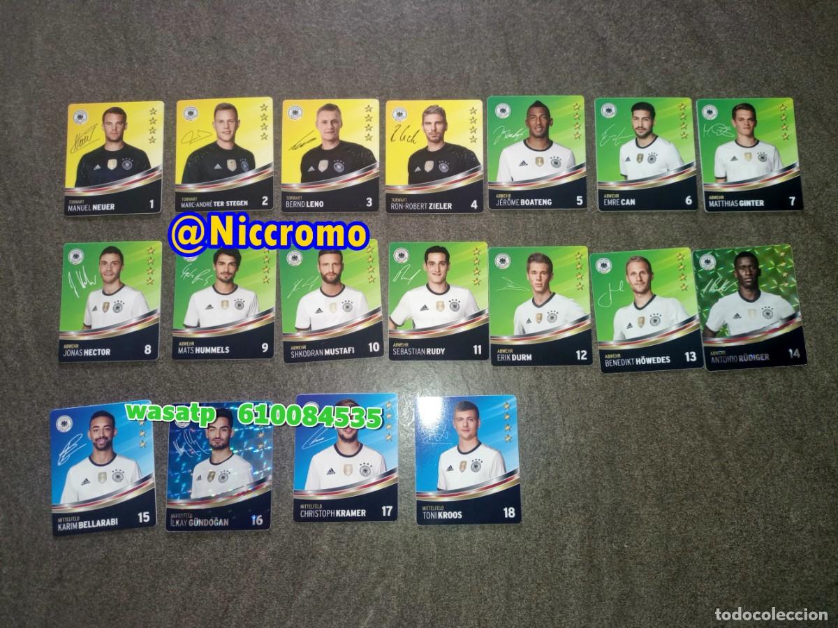 &Aacute;lbum de f&uacute;tbol completo: seleccion alemania para eurocopa 2016 futbol son 36 tarjetas plasticas stegen ozil kroos niccromo