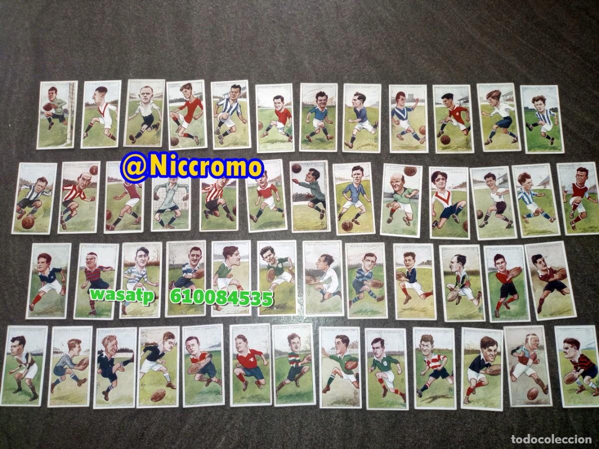 &Aacute;lbum de f&uacute;tbol completo: completa 50 tarjetas tabaco nuevos sin pegar futbol y rugby ingles original a&ntilde;os 20s 30s? niccromo