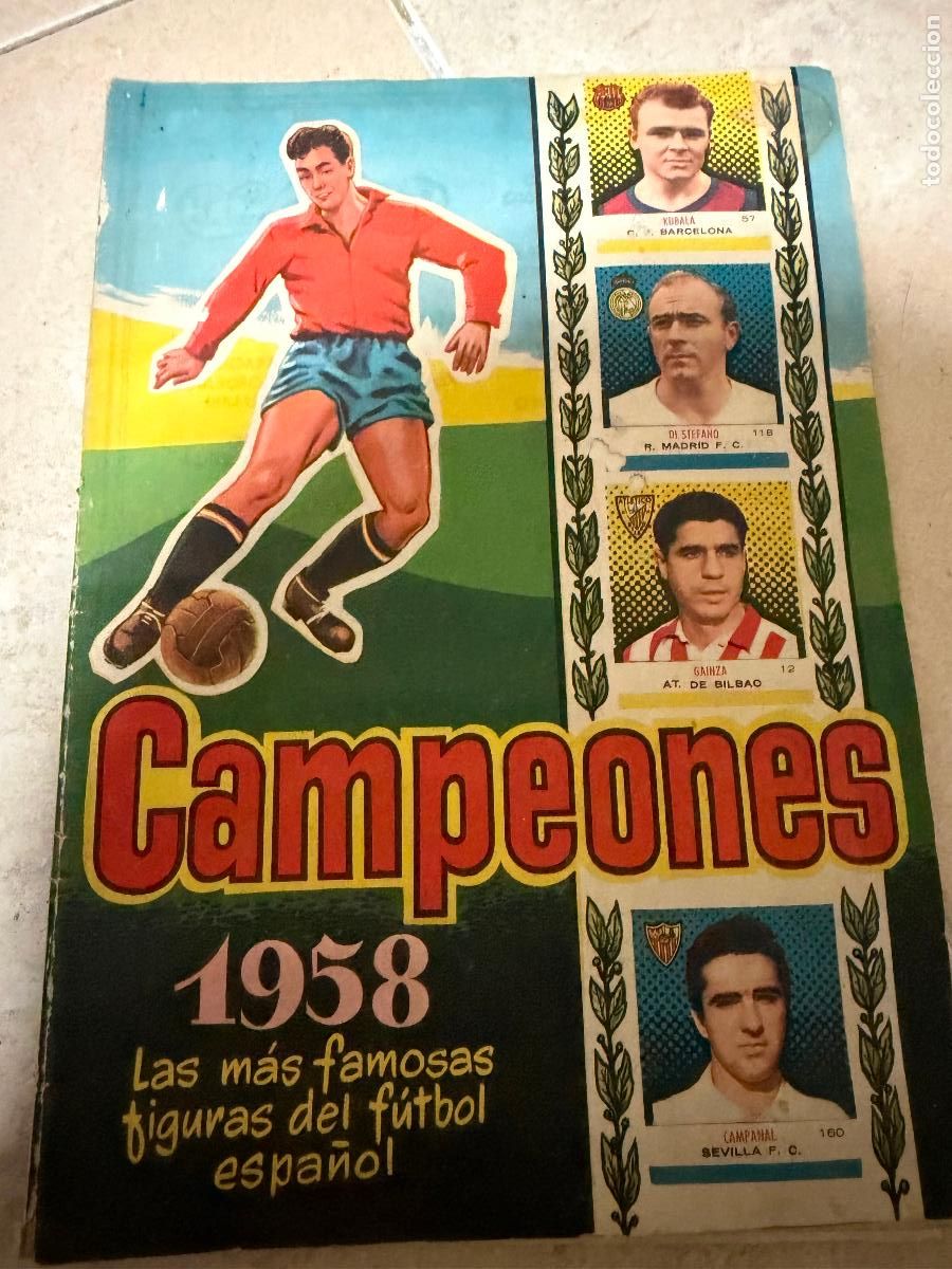 &Aacute;lbum de f&uacute;tbol completo: &Aacute;lbum de f&uacute;tbol campeones 1958