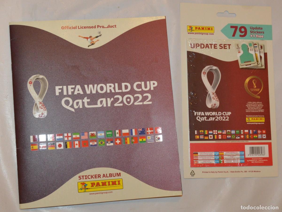 &Aacute;lbum de f&uacute;tbol completo: MUNDIAL QATAR 2022 - + ACTUALIZACIONES - COMPLETO - MUY BUEN ESTADO