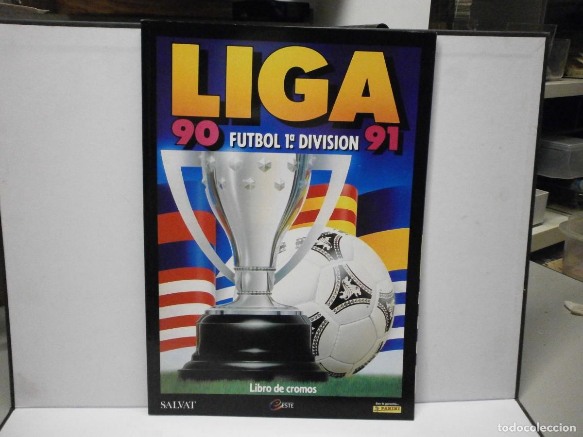 &Aacute;lbum de f&uacute;tbol completo: album completo ediciones este liga 90 91 salvat facsimil buen estado