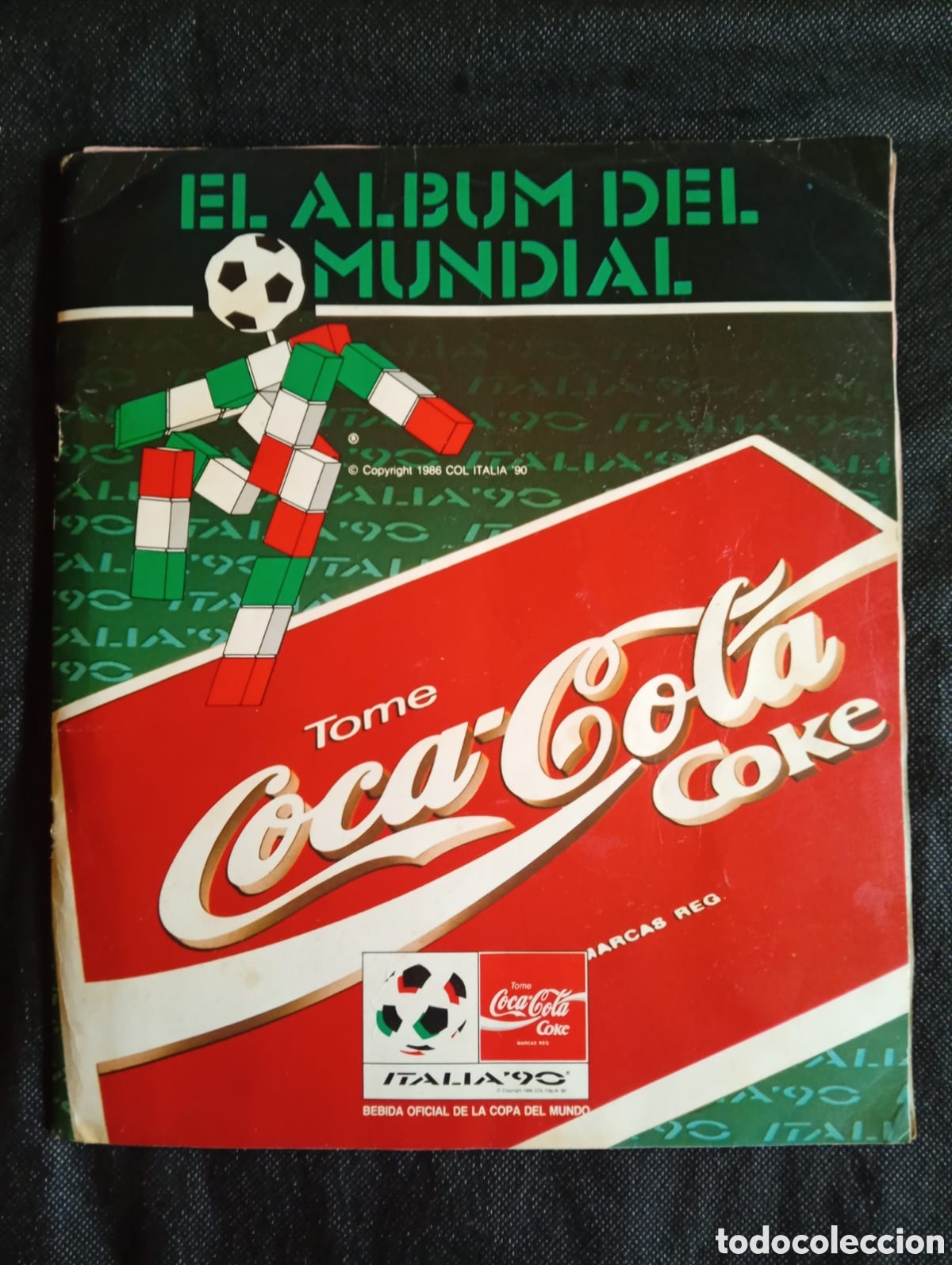 &Aacute;lbum de f&uacute;tbol completo: &Aacute;LBUM DE CROMOS VINTAGE ITALIA '90 COPA DEL MUNDO - EDICI&Oacute;N COCA-COLA PANINI Uruguay