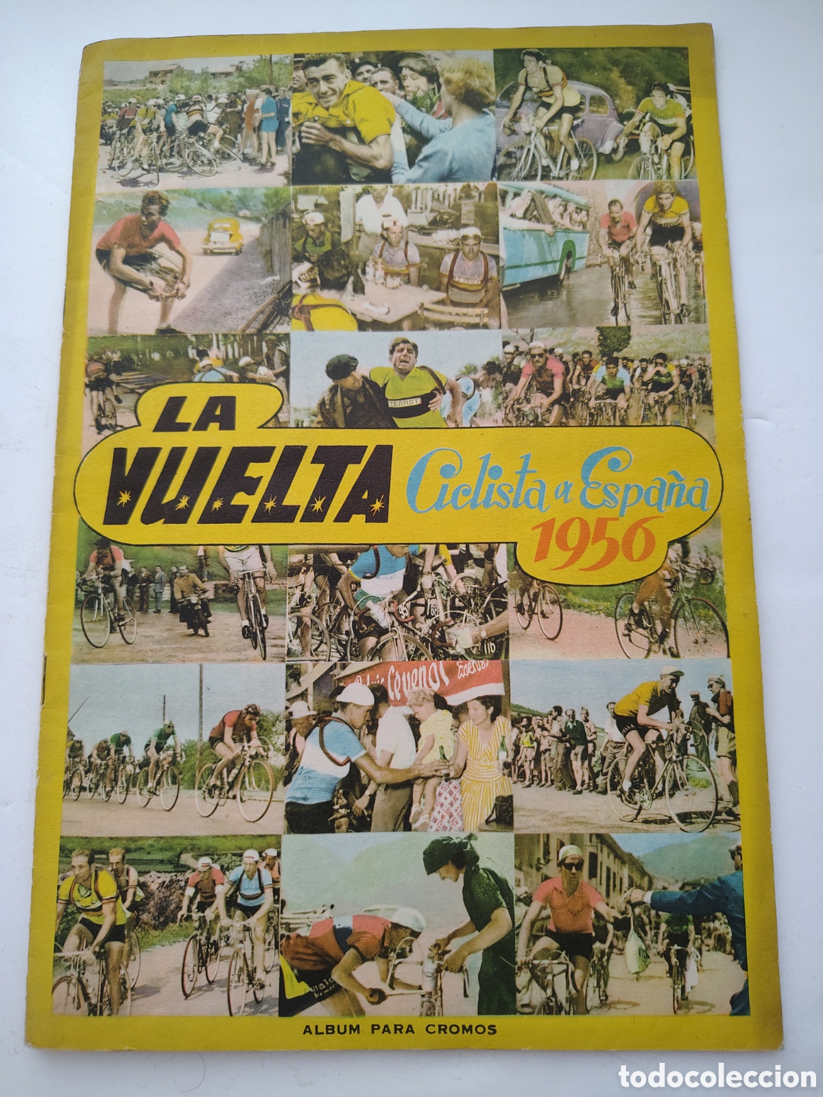 &Aacute;lbum de f&uacute;tbol completo: &Aacute;lbum de cromos de la Vuelta Ciclista a Espa&ntilde;a de 1956, Fher, completo.