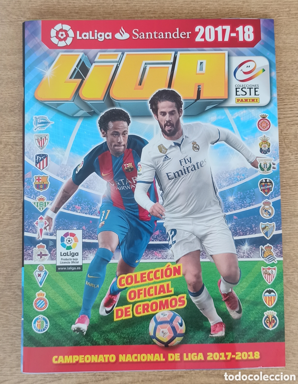 &Aacute;lbum de f&uacute;tbol completo: colecci&oacute;n completa Liga Panini Este 17 18 2017 2018. Todos los cromos correctos editados. Leer descr