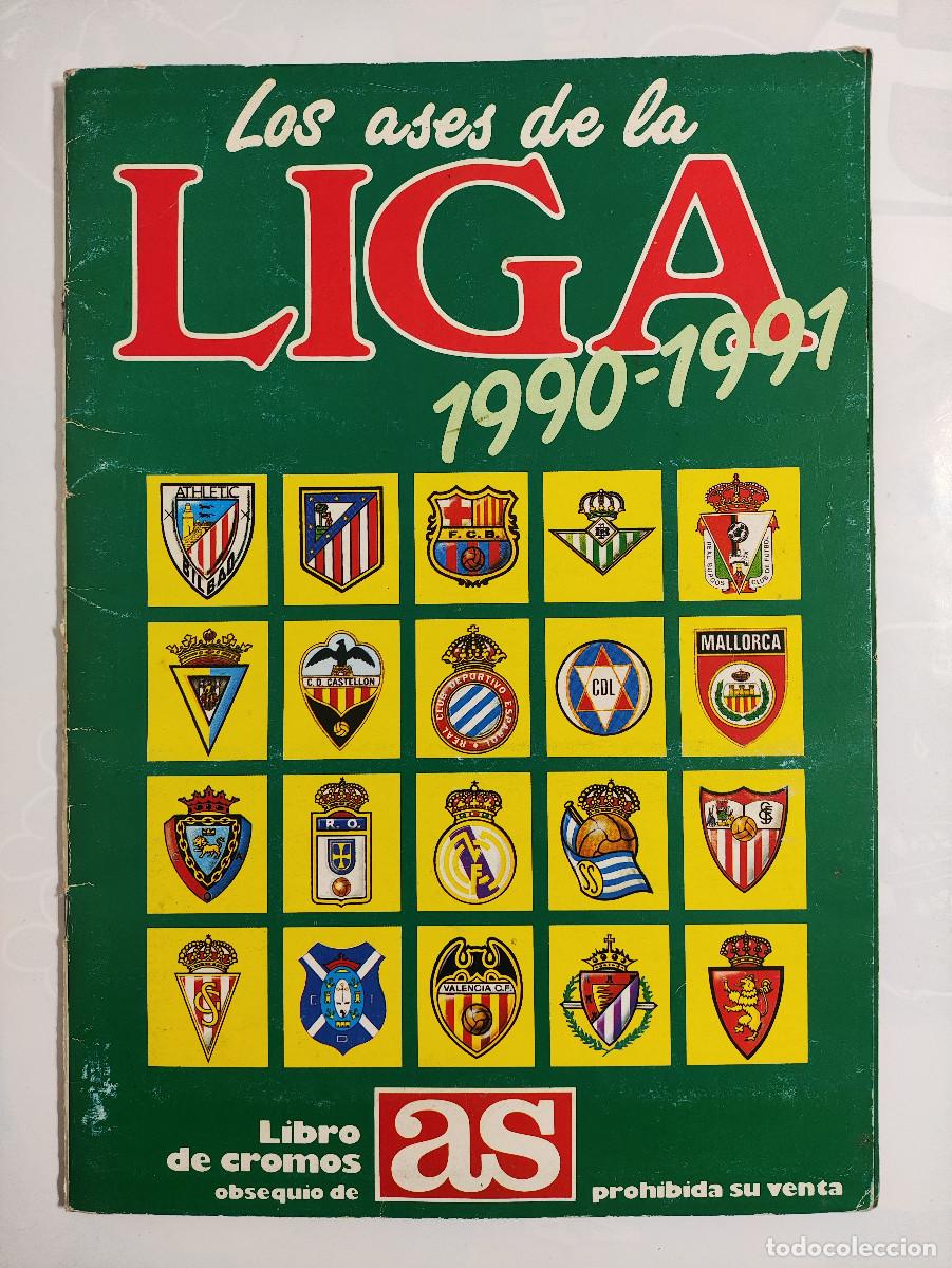 &Aacute;lbum de f&uacute;tbol completo: Album de cromos Liga 90-91 AS &ndash; Completo &ndash; LFP