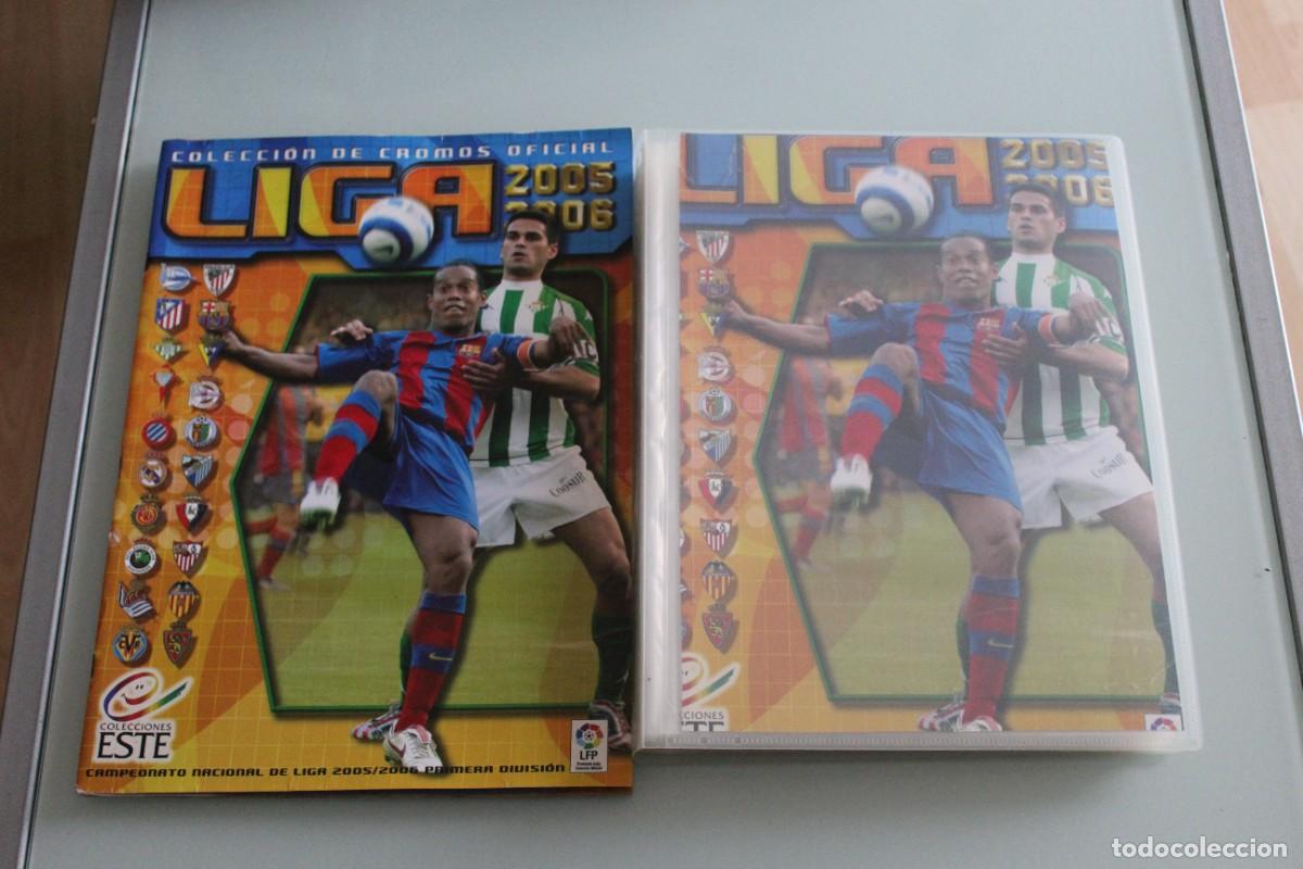&Aacute;lbum de f&uacute;tbol completo: ESTE 05 06 ARCHIVADOR CON COLECCI&Oacute;N COMPLETA SIN PEGAR