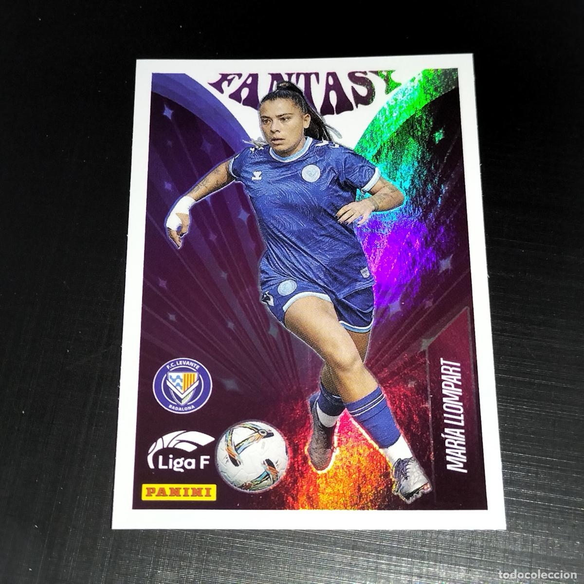 Vollst&auml;ndige Fu&szlig;ballsammelalben: 338 MARIA LLOMPART LEVANTE BARCELONA FANTASY CROMOS LIGA F FEMENINA PANINI 2024 2025 24 25