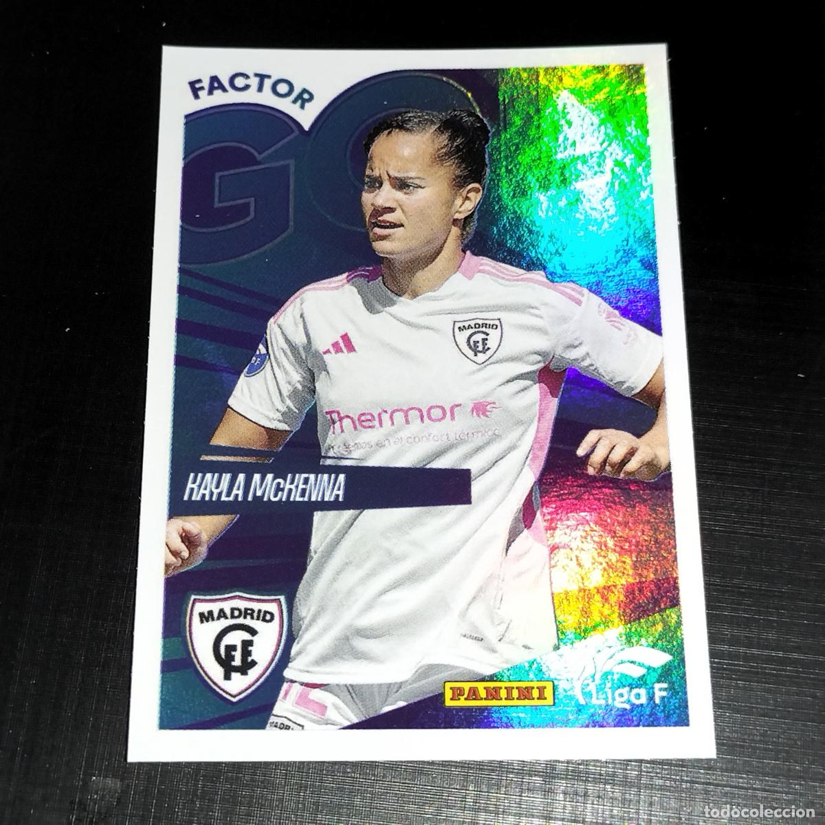 &Aacute;lbum de f&uacute;tbol completo: 363 KAYLA MCKENNA CFF MADRID FACTOR GOL CROMOS LIGA F FEMENINA PANINI 2024 2025 24 25