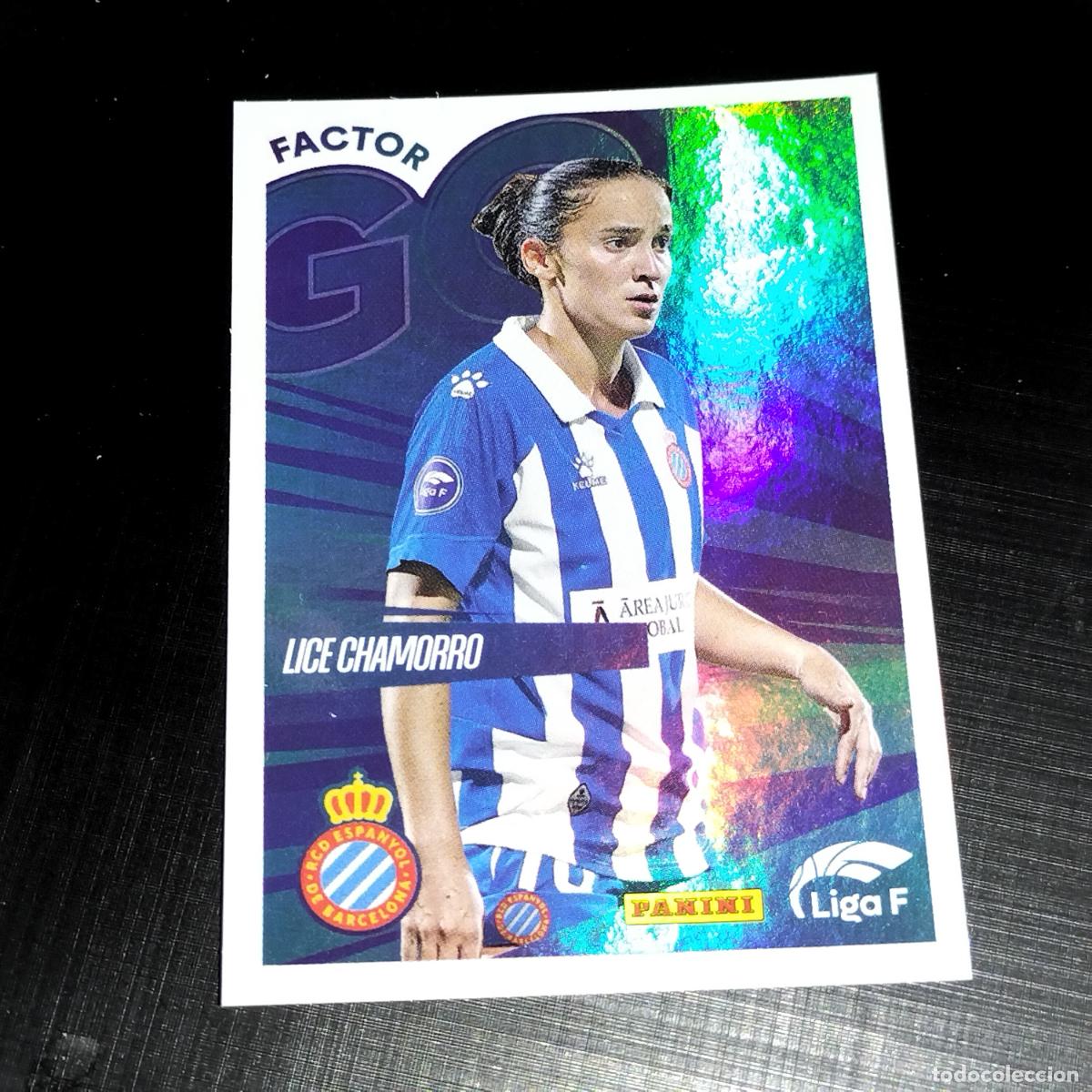 &Aacute;lbum de f&uacute;tbol completo: 365 LICE CHAMORRO ESPANYOL FACTOR GOL CROMOS LIGA F FEMENINA PANINI 2024 2025 24 25