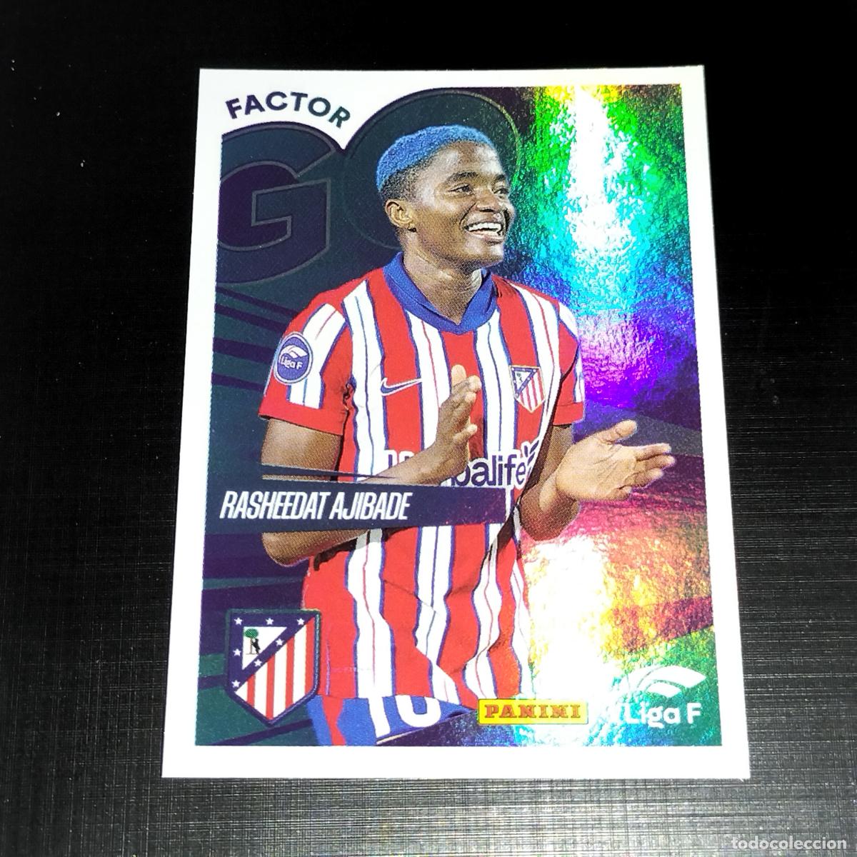 &Aacute;lbum de f&uacute;tbol completo: 368 RASHEEDAT AJIBADE AT ATLETICO DE MADRID FACTOR GOL CROMOS LIGA F FEMENINA PANINI 2024 2025 24 25