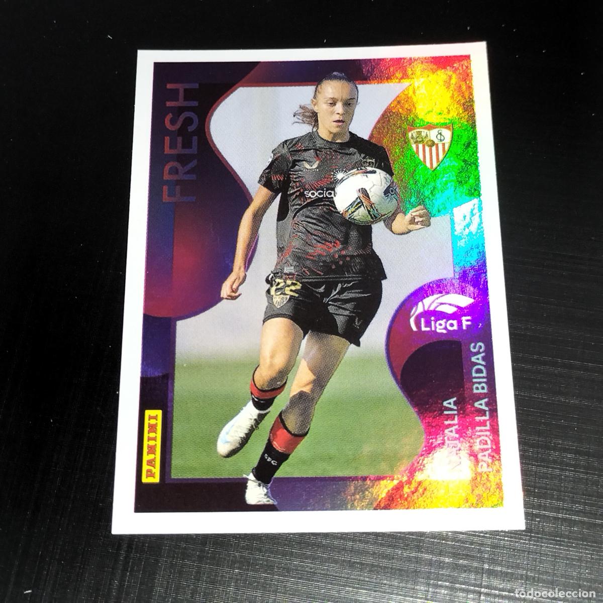 &Aacute;lbum de f&uacute;tbol completo: 379 NATALIA PADILLA BIDAS SEVILLA FRESH FACTOR GOL CROMOS LIGA F FEMENINA PANINI 2024 2025 24 25