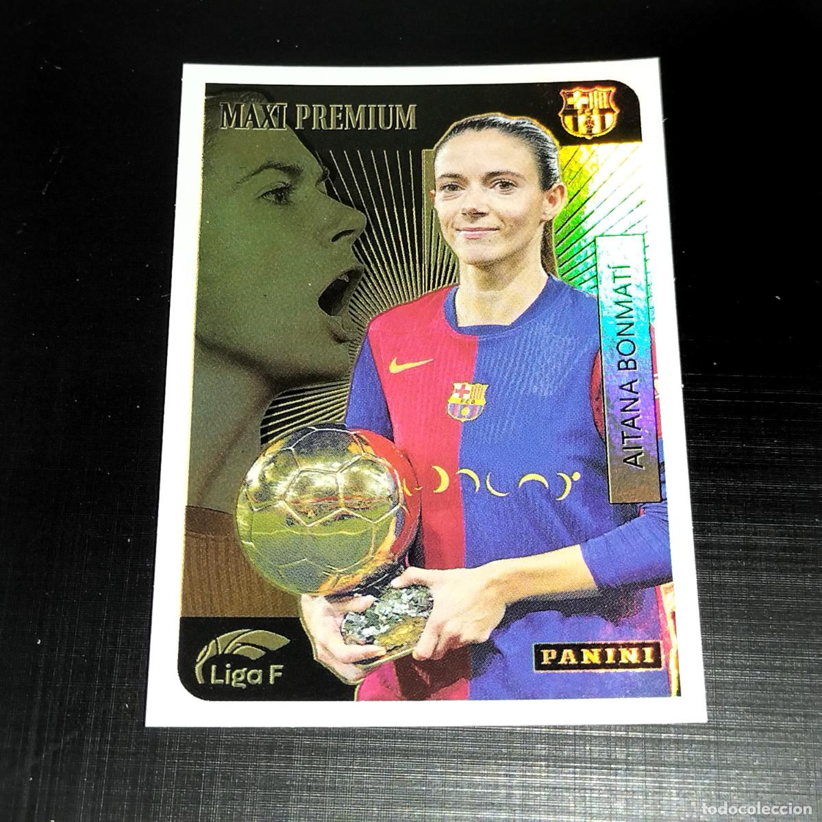 &Aacute;lbum de f&uacute;tbol completo: AITANA BONMATI MAXI PREMIUM BALON DE ORO FC CROMOS LIGA F FEMENINA PANINI 2024 2025 24 25