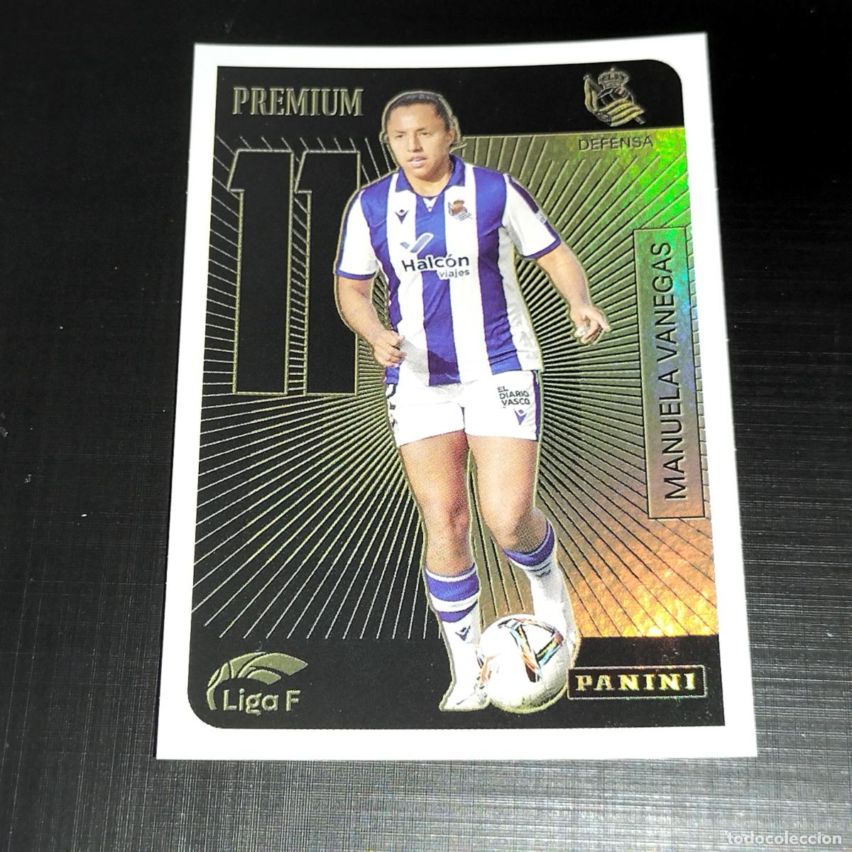 &Aacute;lbum de f&uacute;tbol completo: MANUELA VANEGAS PREMIUM 11 REAL SOCIEDAD CROMOS LIGA F FEMENINA PANINI 2024 2025 24 25