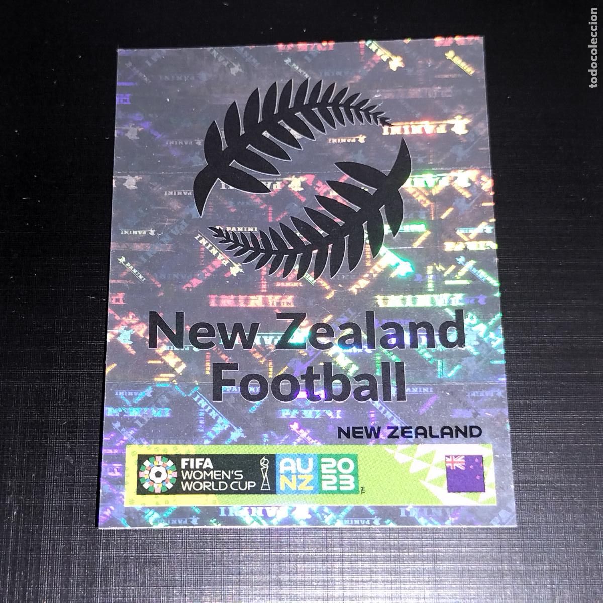 &Aacute;lbum de f&uacute;tbol completo: 5 ESCUDO LOGO NUEVA ZELANDA CROMOS FIFA WOMEN'S WORLD CUP PANINI MUNDIAL FEMENINO 23 2023