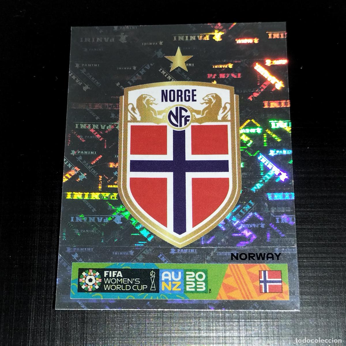 &Aacute;lbum de f&uacute;tbol completo: 22 ESCUDO LOGO NORUEGA CROMOS FIFA WOMEN'S WORLD CUP AU NZ PANINI MUNDIAL FEMENINO 23 2023