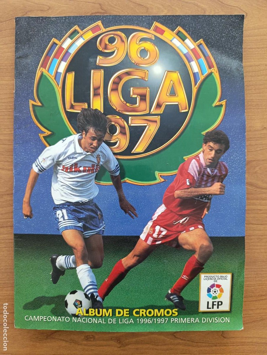 &Aacute;lbum de f&uacute;tbol completo: MUY COMPLETO ALB&Uacute;M CROMOS F&Uacute;TBOL. LIGA 96 - 97. 1&ordm; DIVISI&Oacute;N. 2 CROMOS RONALDO DIFERENTES. VER FOTOS