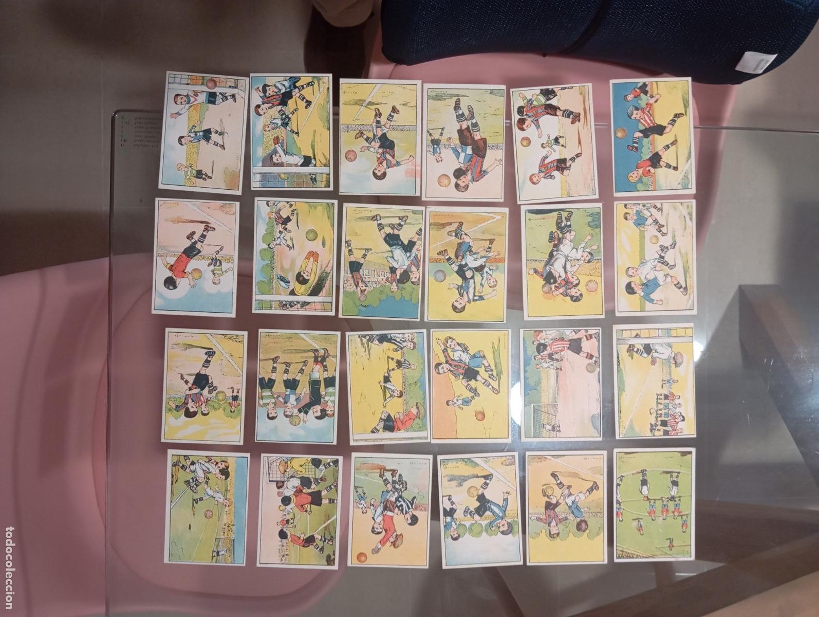 &Aacute;lbum de f&uacute;tbol completo: Colecci&oacute;n de 24 Cromos, Las reglas del futbol, completa a&ntilde;os 20