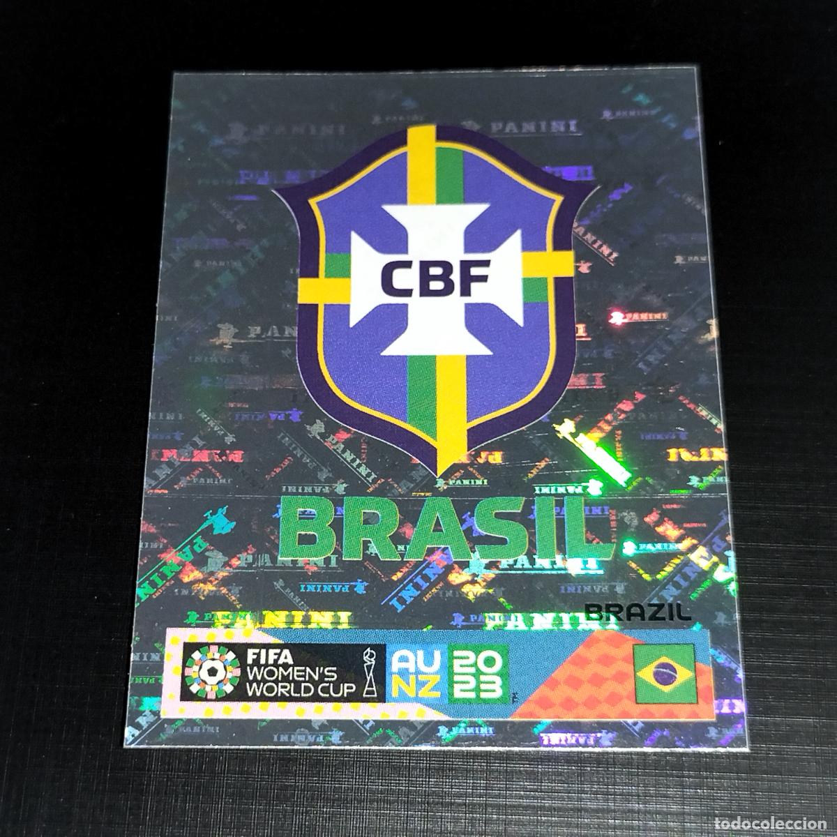 &Aacute;lbum de f&uacute;tbol completo: 411 ESCUDO LOGO BRASIL CROMOS FIFA WOMEN'S WORLD CUP AU NZ PANINI MUNDIAL FEMENINO 23 2023