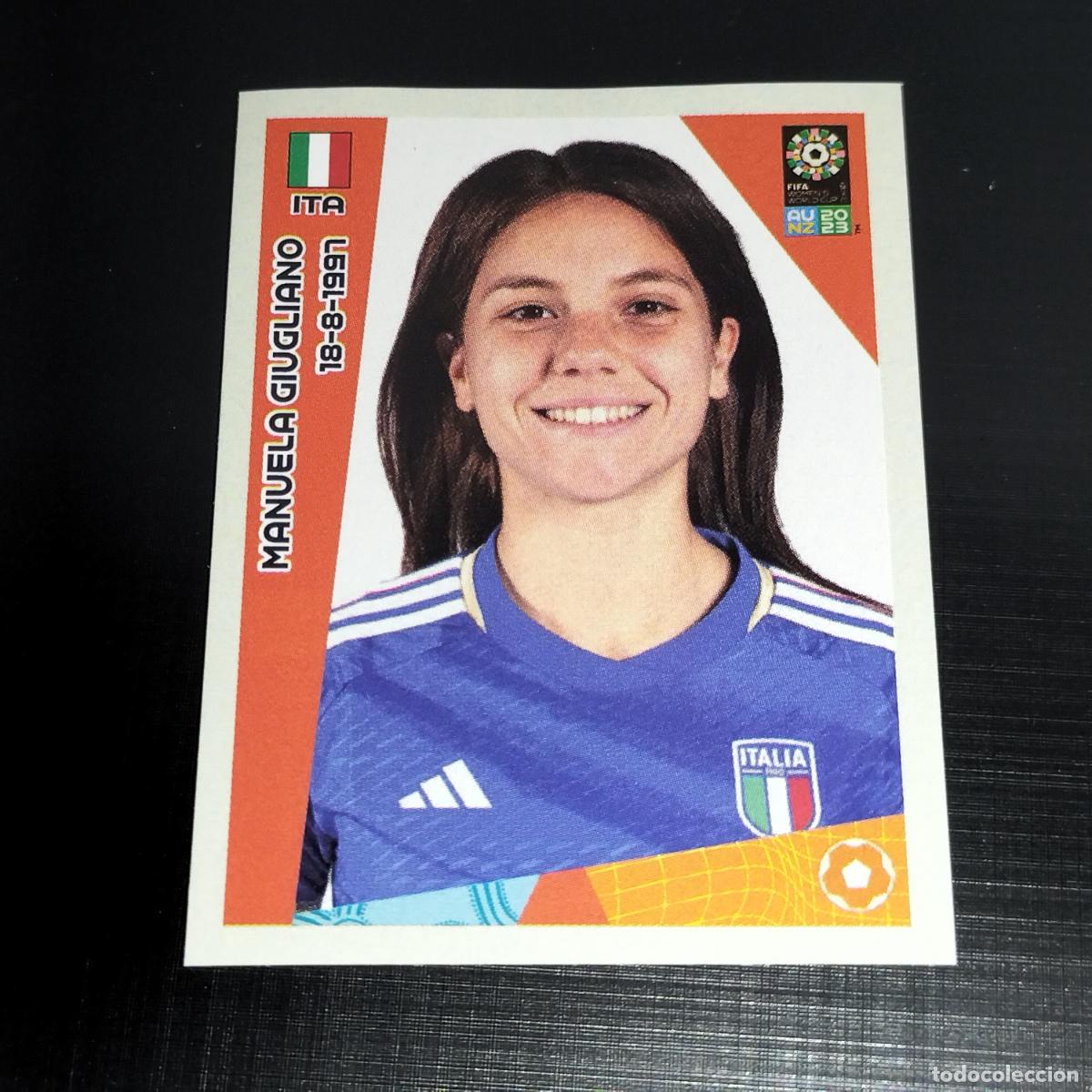 Vollst&auml;ndige Fu&szlig;ballsammelalben: 490 MANUELA GIUGLIANO ITALIA CROMO FIFA WOMEN'S WORLD CUP AU NZ PANINI MUNDIAL FEMENINO 23 2023