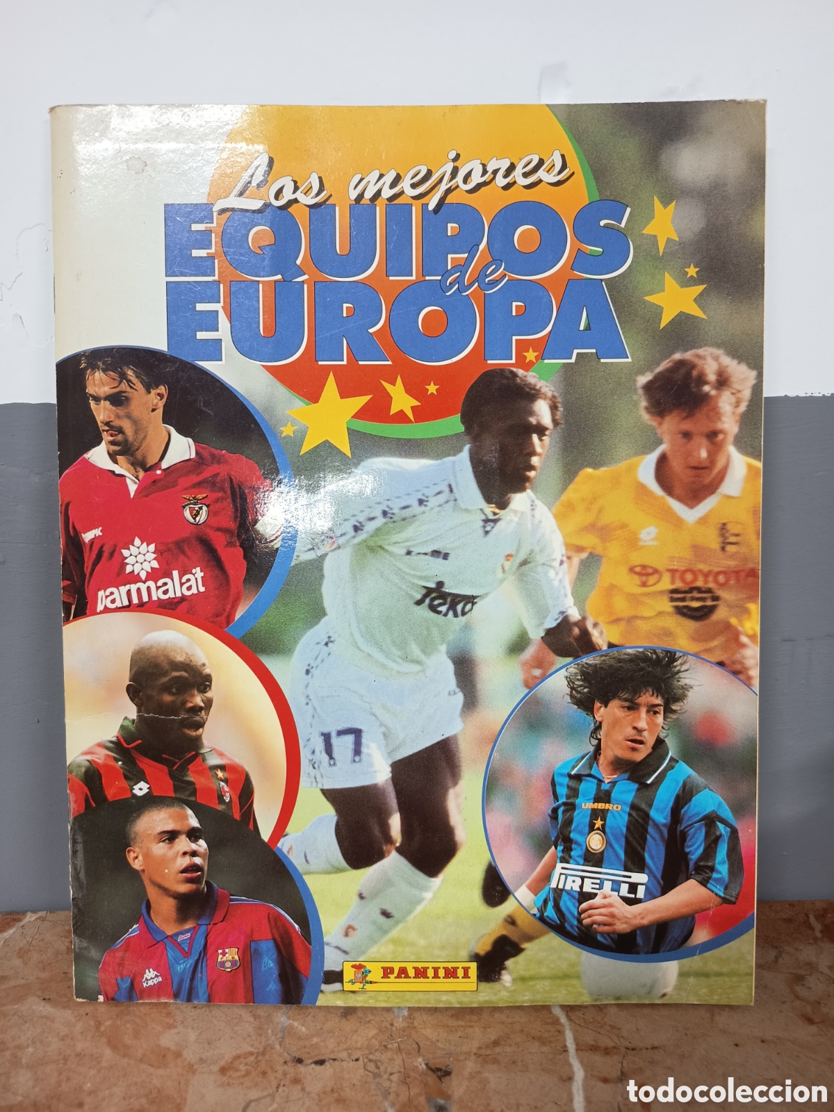 Caderneta de futebol completa: ALBUM DE FUTBOL LOS MEJORES EQUIPOS DE EUROPA COMPLETO
