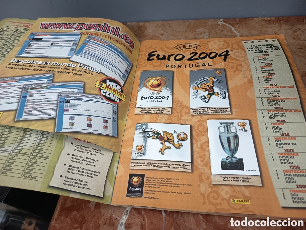 &Aacute;lbum de f&uacute;tbol completo: EURO 2004 PORTUGAL COMPLETO ALBUM FE FUTBOL