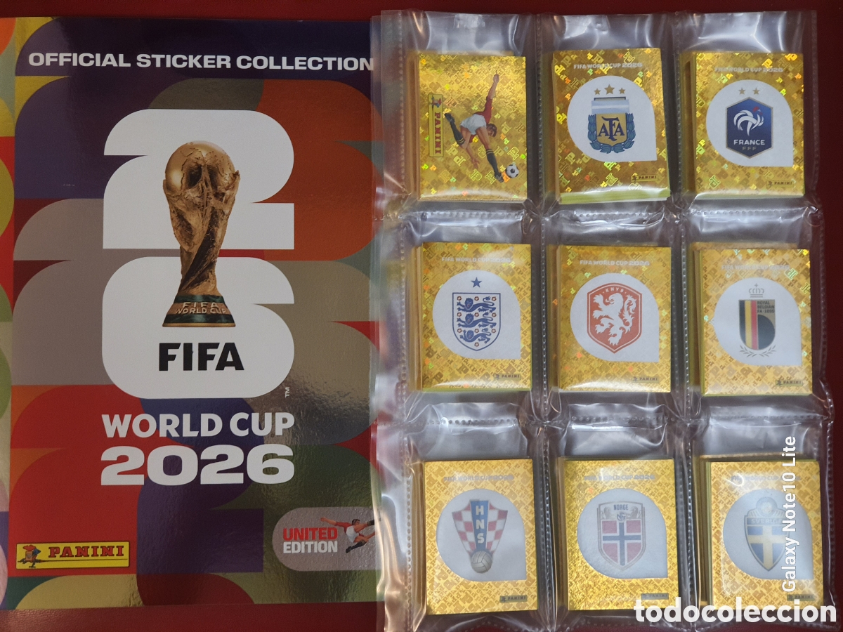 &Aacute;lbum de f&uacute;tbol completo: FIFA WORLD CUP 2026 COMPLETA 980 CROMOS NUEVOS SIN PEGAR UNITED EDITION VERSION SUIZA PANINI