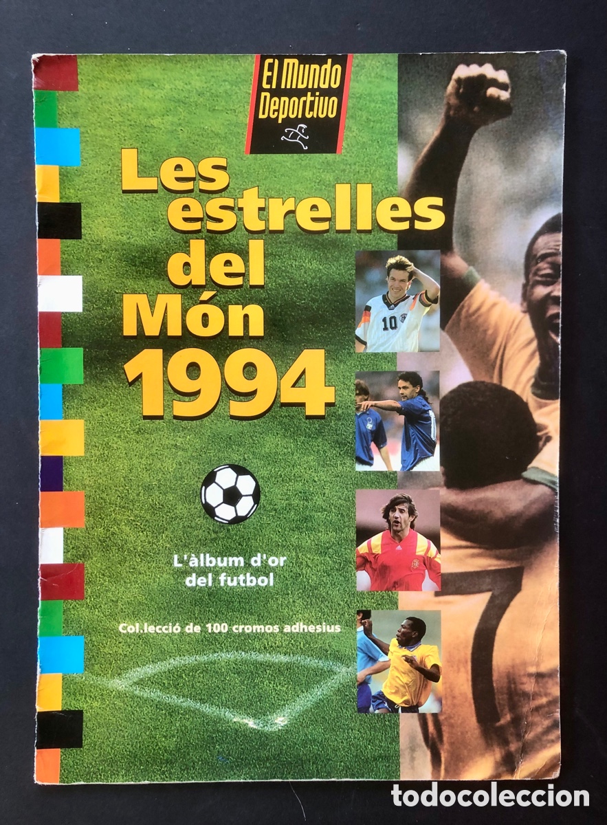 &Aacute;lbum de f&uacute;tbol completo: LES ESTRELLES DEL MON 1994 - RONALDO ROOKIE - MUNDO DEPORTIVO - 100 CROMOS - COMPLETO -