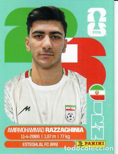 &Aacute;lbum de f&uacute;tbol completo: CROMO PANINI MUNDIAL WORLD CUP 2026 - UPDATE SET ACTUALIZACI&Oacute;N - RAZZAGHINIA - IR&Aacute;N